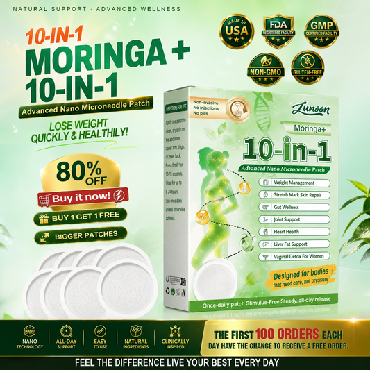 Official Store | 🍀🍀 LUNOON® Metabolic Nano Microneedle Patch 🇺🇸 (Just once a day, visible changes in 7 days) Berberine + Moringa Formula ✅ For obesity, loose skin, diabetes, sleep apnea, joint issues, and more 💯
