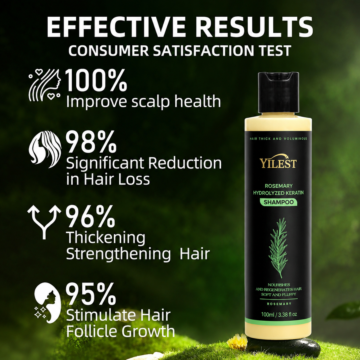 YILEST®- Rosemary Shampoo Hair Growth & Anti-Dandruff Treatment