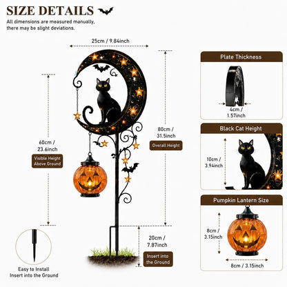 🎃Pumpkin Moon Halloween Garden Stake Light🌙The Halloween Garden Light Everyone Stops to Admire