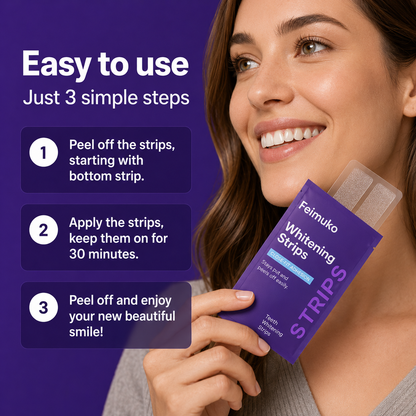 Feimuko Purple Teeth Whitening Strips