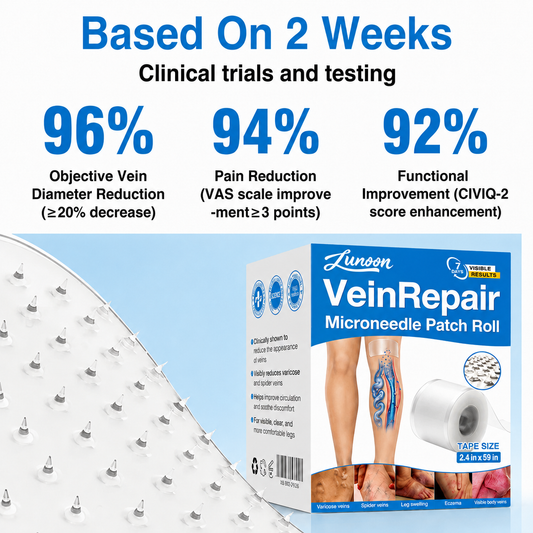 LUNOON® US✅🌱 VeinRepair Microneedle Patch Roll ⚡ Instant Relief, Long-Term Results