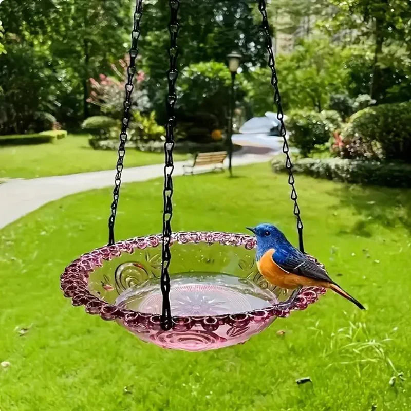 🎉 Special Offer Today Only! 🦜 Solar Cascade Hanging Bird Bath Fountain